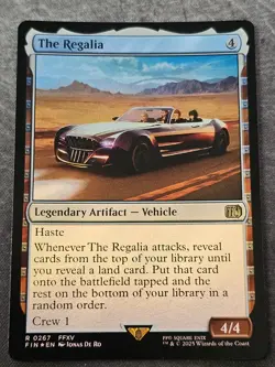 MTG Final Fantasy The Regalia Legendary Artifact - Vehicle RARE FOIL FIN 267 - Image 2