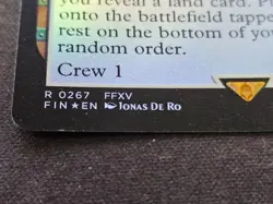 MTG Final Fantasy The Regalia Legendary Artifact - Vehicle RARE FOIL FIN 267 - Image 3