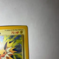 1999 Pokemon Jungle Jolteon No Symbol Error 4/64 Holo - Image 5