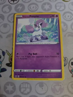 Galarian Ponyta 081/202 NM Sword and Shield Base Set & Pokemon Card 81/202 cute - Image 1