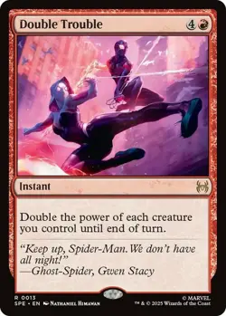 x1 Double Trouble - Foil R MTG Marvel's Spider-Man Eternal M/NM, English - Image 1