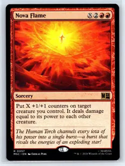 Nova Flame - NM - Commander: Marvel Super Heroes - MTG - MSC - Image 1