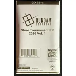 Gundam Card Game Store Tournament Kit 2026 Vol 1 English SEALED stock photo - Image 1