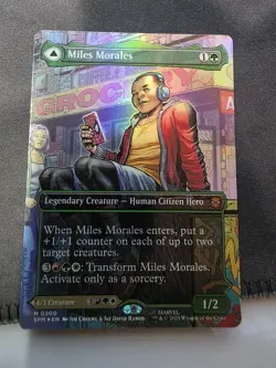 Miles Morales (0200) (Borderless) - 200 - NM - spider-Man - MTG ships now - Image 1