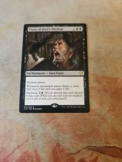 Curse Of Fool's Wisdom Commander 2019 MTG LP - Image 1