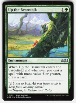 Up the Beanstalk 195 Uncommon Wilds of Eldraine Magic: The Gathering LP - Image 2