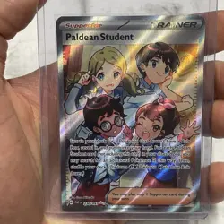 Pokemon Paldean Student Scarlet & Violet Paldea Fates 230/091 Full Art NM/MT TCG - Image 1