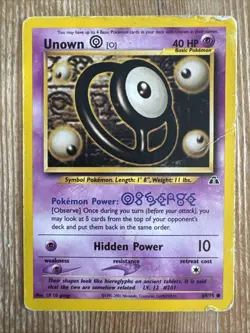 Unown [O] - 69/75 - Common - Unlimited Edition DMG English Pokemon Neo Discovery - Image 1