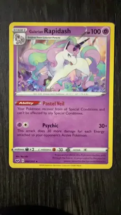Galarian Rapidash 082/202 Rare Sword & Shield Pokemon Near Mint - Image 1