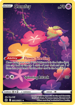 Comfey GG14/GG70 Holo Crown Zenith Galarian Gallery Pokemon Holo NM/M - Image 1