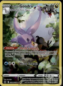 Hisuian Goodra GG21/GG70 Holo Crown Zenith Galarian Gallery Pokemon Holo NM/M - Image 3