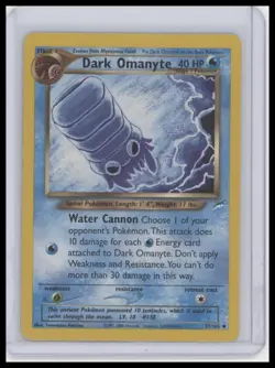 Pokemon TCG Neo Destiny #037/105 Dark Omanyte - Image 1