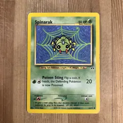 Spinarak 64/75 Common Pokemon Neo Discovery Unlimited WOTC HP 2001 - Image 1