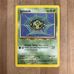 Spinarak 64/75 Common Pokemon Neo Discovery Unlimited WOTC MP 2001 - Image 1