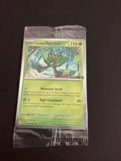 Teal Mask Ogerpon EB Games Stamped & Sealed Promo - Pokemon TCG - Image 1