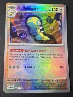 Dudunsparce (Master Ball Pattern) Pokemon SV: Prismatic Evolutions 080/131 NM - Image 1