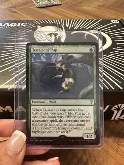 MTG English Tenacious Pup Foil Mystery Booster 2 NM Condition - Image 1