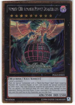 NUMBER C88: GIMMICK PUPPET DISASTER LEO PGLD-EN021 YU-GI-OH UNLIMITED - Image 1