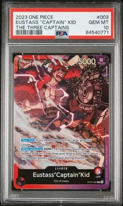 PSA 10 Eustass"Captain"Kid ST10-003 Ultra Deck: The Three Captains One Piece - Image 1