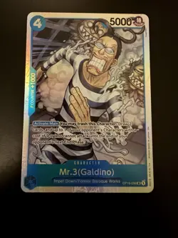 One Piece OP16 The Time of Battle * Mr. 3 (Galdino) * OP16-056 SR * NM - Image 1