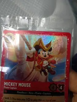Disney Lorcana Mickey Mouse Pirate Captain 18/P2 Promo Card - Image 3