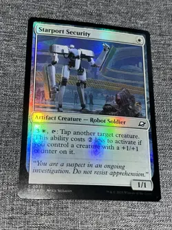 FOIL C 0039 Starport Security Robot Creature Edge of Eternities MTG Card NM - Image 1