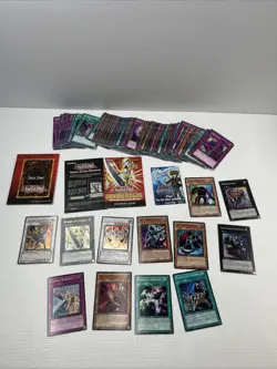 90x Yu-Gi-OH! Trading Cards 1996 Bulk Lot - with holos etc - Image 1