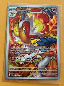 Infernape 173/167 Illustration Rare Twilight Masquerade Pokemon Card NM - Image 1