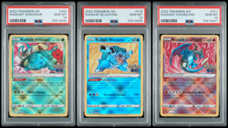 2022 POKEMON GO RADIANT VENUSAUR 004 BLASTOISE 018 CHARIZARD 011 PSA 10 SEQ SET - Image 1