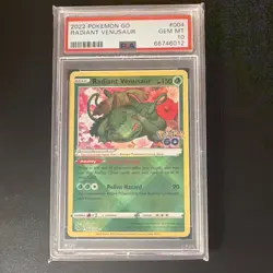 The Pokemon Company Pokemon TCG 2022 Pokemon GO Radiant Venusaur 004/078 PSA 10 - Image 1