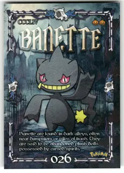 Banette #26- Cracked Ice Holo - Prisma Trick or Treat Cards - Pokemon - Image 1