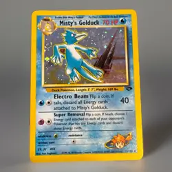 Misty's Golduck 12/132 Holo Rare Pokemon TCG Leaders’ Stadium Set 2000 - Image 1