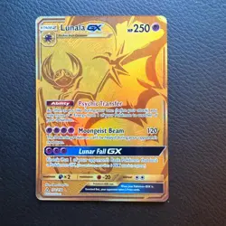 Pokemon TCG Lunala GX 172/156 Gold Secret Rare - Ultra Prism - Image 1