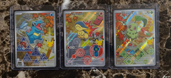 Pokemon First Partner Illustration Series 2: Totodile, Cyndaquil & Chikorita - Image 1