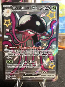 Pokemon Toedscruel ex 213/091 Paldean Fates Shiny Ultra Rare Pokemon TCG Holo - Image 1