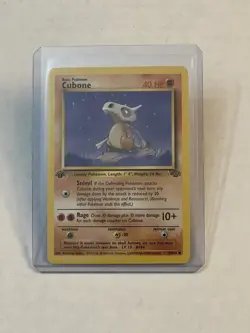 VTG Pokemon TCG Cubone 50/64 Jungle Set 1st Edition Non Holo 1999 WOTC LP - Image 1