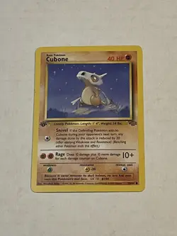 VTG Pokemon TCG Cubone 50/64 Jungle Set 1st Edition Non Holo 1999 WOTC LP - Image 3