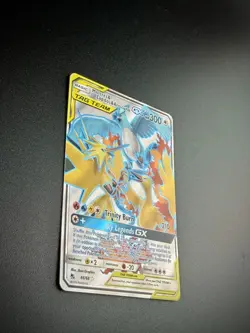 Moltres & Zapdos & Articuno GX Full Art 66/68 Hidden Fates Holo Pokemon NM - Image 3