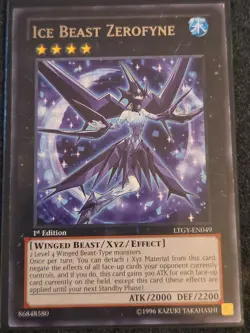 Ice Beast Zerofyne Rare Lord of the Tachyon Galaxy LTGY-EN049 VLP 1st - Image 1