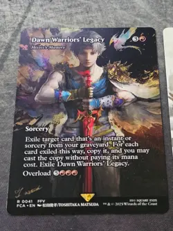 MTG FINAL FANTASY THROUGH THE AGES FCA Showcase Rare Mangara, Teferi, Mizzix - Image 2