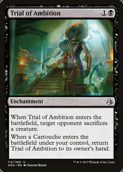 Trial of Ambition 2x FOIL AKH MTG Amonkhet Uncommon MINT black - Image 1