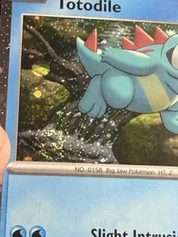 Swirl Totodile 041/217 Ascended Heros Cosmos Holo Promo Pokemon TCG NM - Image 2