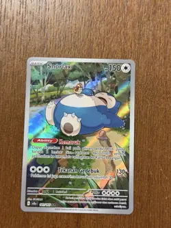 Pokemon TCG Bahasa Indonesia Language Snorlax IR AR 151 sv2a 181/165 - Image 1