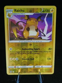 RAICHU 050/195 UC SILVER TEMPEST POKEMON REVERSE HOLO NM/M - Image 1