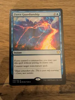 Magic The Gathering Fierce Guardianship -Commander 2020- Near Mint - Image 1