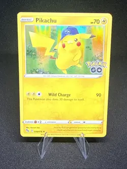 Pikachu 028/078 Holo Rare Pokemon Go Card TCG - Near Mint - Image 1