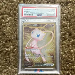 Pokemon 151 Scarlet & Violet Mew ex 205/165 Metal Card English PSA 10 - Image 1