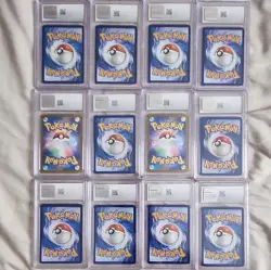 Pokemon TCG 12 Graded Card Lot Suicune V, Toxtricity V, Pikachu, Quaxly - Image 2