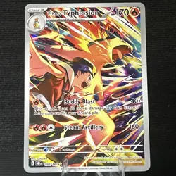 Pokemon TCG Ethan's Typhlosion Destined Rivals Illustration Rare Card 190/182 - Image 1