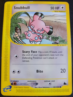 Snubbull # 101/144 Skyridge Set Pokemon TCG Game Trading Cards LP - Image 1
